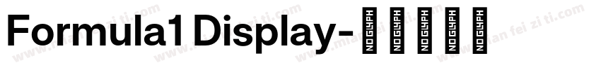Formula1 Display字体转换